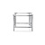 Hendi Podstawa pod piec, prowadnice 5xGN1/1, 610x560x(h)770 mm