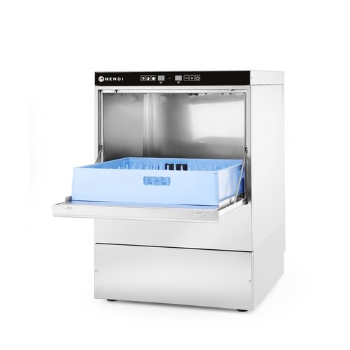 Hendi Undercounter Dishwasher 500 x 500 mm with Liquid Detergent Dispenser, up to 60 baskets/h Hendi Undercounter Dishwasher 500 x 500 mm with Liquid Detergent Dispenser, up to 60 baskets/h