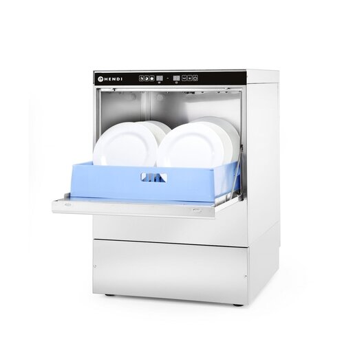 Hendi Undercounter Dishwasher 500 x 500 mm with Liquid Detergent Dispenser, up to 60 baskets/h