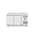Arktic Double Door Refrigerated Table with Splashback 280 L, from -2 °C to 8 °C, Side-Mounted Compressor
