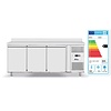 Arktic Tripple Door Refrigerated Table with Splashback 420 L, from -2 °C to 8 °C, Side-Mounted Compressor