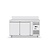 Arktic Double Door Freezer Table with Splashback 280 L, from -22 °C to -18 °C, Side-Mounted Compressor