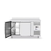 Arktic Double Door Freezer Table with Splashback 280 L, from -22 °C to -18 °C, Side-Mounted Compressor