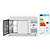 Arktic Double Door Freezer Table with Splashback 280 L, from -22 °C to -18 °C, Side-Mounted Compressor