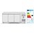 Arktic Tripple Door Freezer Table with Splashback 420 L, from -22 °C to -18 °C, Side-Mounted Compressor