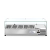 Arktic Top unit for storing ingredients 5x 1/4 GN, 180 W, from 0 to 8°C with Tempered Glass Display