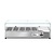 Arktic Top unit for storing ingredients 5x 1/4 GN, 180 W, from 0 to 8°C with Tempered Glass Display