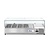 Arktic Top unit for storing ingredients 4x 1/3 GN, 180 W, from 0 to 8°C with Tempered Glass Display