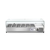 Arktic Top unit for storing ingredients 6x 1/3 GN, 180 W, from 0 to 8°C with Tempered Glass Display