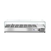 Arktic Top unit for storing ingredients 7x 1/3 GN, 180 W, from 0 to 8°C with Tempered Glass Display