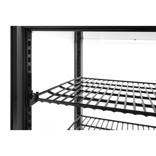 Arktic Refrigerated Display Square, 68 L, from 2°C to 6°C, Countertop, Black Arktic Refrigerated Display Square, 68 L, from 2°C to 6°C, Countertop, Black