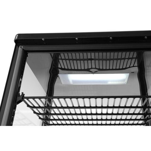 Arktic Refrigerated Display Square, 68 L, from 2°C to 6°C, Countertop, Black Arktic Refrigerated Display Square, 68 L, from 2°C to 6°C, Countertop, Black
