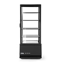 Arktic Refrigerated Display Square, 98 L, from 2°C to 6°C, Countertop, Black