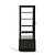Arktic Refrigerated Display Square, 98 L, from 2°C to 6°C, Countertop, Black