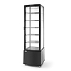 Arktic Refrigerated Display Square, 280 L, from 2°C to 8°C, Stationary, Black