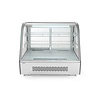 Arktic Refrigerated Display Rectangular, 120 L, from 2°C to 6°C, Countertop, Black-Silver