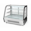 Arktic Refrigerated Display Rectangular, 120 L, from 2°C to 6°C, Countertop, Black-Silver