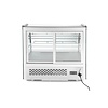 Arktic Refrigerated Display Rectangular, 120 L, from 2°C to 6°C, Countertop, Black-Silver