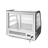Arktic Refrigerated Display Rectangular, 120 L, from 2°C to 6°C, Countertop, Black-Silver