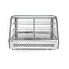 Arktic Refrigerated Display Rectangular, 160 L, from 2°C to 6°C, Countertop, Silver
