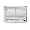 Arktic Refrigerated Display Rectangular, 160 L, from 2°C to 6°C, Countertop, Silver