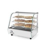 Hendi Countertop Pizza Heating Display 120 L, 3-Level, 1,10 kW, from 30 to 90 °C, with Bent Glass, Silver Hendi Countertop Pizza Heating Display 120 L, 3-Level, 1,10 kW, from 30 to 90 °C, with Bent Glass, Silver