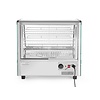 Hendi Countertop Pizza Heating Display 120 L, 3-Level, 1,10 kW, from 30 to 90 °C, with Bent Glass, Silver Hendi Countertop Pizza Heating Display 120 L, 3-Level, 1,10 kW, from 30 to 90 °C, with Bent Glass, Silver