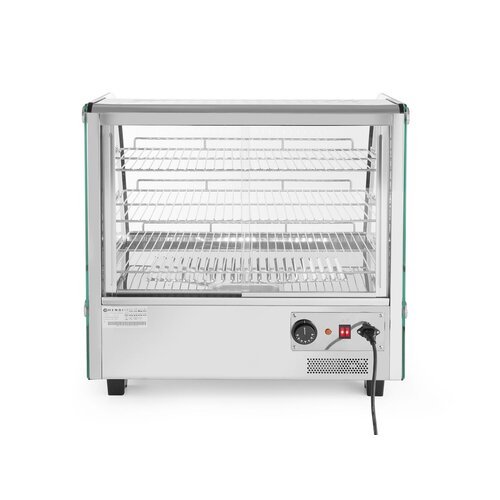 Hendi Nablatowa witryna grzewcza na pizze 120 L, 3-poziomowa, 1,10 kW, od 30 do 90 °C, z szybą giętą, srebrna Hendi Nablatowa witryna grzewcza na pizze 120 L, 3-poziomowa, 1,10 kW, od 30 do 90 °C, z szybą giętą, srebrna