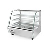 Hendi Countertop Pizza Heating Display 120 L, 3-Level, 1,10 kW, from 30 to 90 °C, with Bent Glass, Silver Hendi Countertop Pizza Heating Display 120 L, 3-Level, 1,10 kW, from 30 to 90 °C, with Bent Glass, Silver