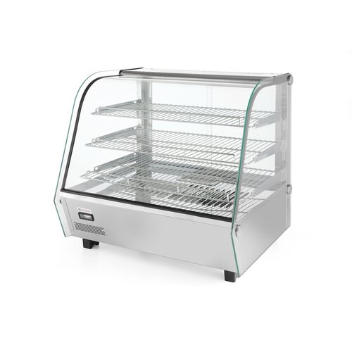 Hendi Nablatowa witryna grzewcza na pizze 120 L, 3-poziomowa, 1,10 kW, od 30 do 90 °C, z szybą giętą, srebrna Hendi Nablatowa witryna grzewcza na pizze 120 L, 3-poziomowa, 1,10 kW, od 30 do 90 °C, z szybą giętą, srebrna