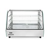Hendi Countertop Pizza Heating Display 160 L, 3-Level, 1,50 kW, from 30 to 90 °C, with Bent Glass, Silver