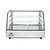 Hendi Countertop Pizza Heating Display 160 L, 3-Level, 1,50 kW, from 30 to 90 °C, with Bent Glass, Silver