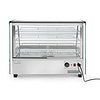 Hendi Countertop Pizza Heating Display 160 L, 3-Level, 1,50 kW, from 30 to 90 °C, with Bent Glass, Silver