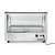 Hendi Countertop Pizza Heating Display 160 L, 3-Level, 1,50 kW, from 30 to 90 °C, with Bent Glass, Silver