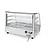 Hendi Countertop Pizza Heating Display 160 L, 3-Level, 1,50 kW, from 30 to 90 °C, with Bent Glass, Silver