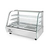 Hendi Countertop Pizza Heating Display 160 L, 3-Level, 1,50 kW, from 30 to 90 °C, with Bent Glass, Silver