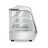 Hendi Countertop Pizza Heating Display 160 L, 3-Level, 1,50 kW, from 30 to 90 °C, with Bent Glass, Silver