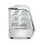 Hendi Countertop Pizza Heating Display 160 L, 3-Level, 1,50 kW, from 30 to 90 °C, with Bent Glass, Silver
