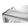 Hendi Countertop Pizza Heating Display 160 L, 3-Level, 1,50 kW, from 30 to 90 °C, with Bent Glass, Silver