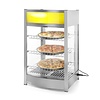 Hendi Countertop Pizza Heating Display 97 L, 3-Level, 0,80 kW, from 30 to 90 °C, with Bent Glass, Silver Hendi Countertop Pizza Heating Display 97 L, 3-Level, 0,80 kW, from 30 to 90 °C, with Bent Glass, Silver