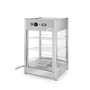 Hendi Countertop Pizza Heating Display 97 L, 3-Level, 0,80 kW, from 30 to 90 °C, with Bent Glass, Silver Hendi Countertop Pizza Heating Display 97 L, 3-Level, 0,80 kW, from 30 to 90 °C, with Bent Glass, Silver