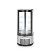 Arktic Refrigerated Display Round, 100 L, from 2°C to 6°C, Countertop, Black-Silver