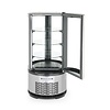 Arktic Refrigerated Display Round, 100 L, from 2°C to 6°C, Countertop, Black-Silver