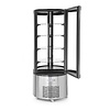 Arktic Refrigerated Display Round, 360 L, from 2°C to 6°C, Stationary, Black-Silver