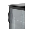 Arktic Single Hinged Door Back Bar Cooler 118 L, from 2 °C to 10 °C, Black
