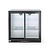 Arktic Double Sliding Doors Back Bar Cooler 228 L, from 2 °C to 10 °C, Black