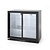 Arktic Double Sliding Doors Back Bar Cooler 228 L, from 2 °C to 10 °C, Black
