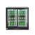 Arktic Double Sliding Doors Back Bar Cooler 228 L, from 2 °C to 10 °C, Black