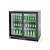 Arktic Double Sliding Doors Back Bar Cooler 228 L, from 2 °C to 10 °C, Black