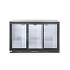 Arktic Triple Sliding Doors Back Bar Cooler 303 L, from 2 °C to 10 °C, Black